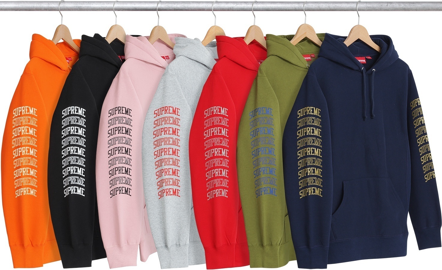Sleeve Arc Hooded Sweatshirt